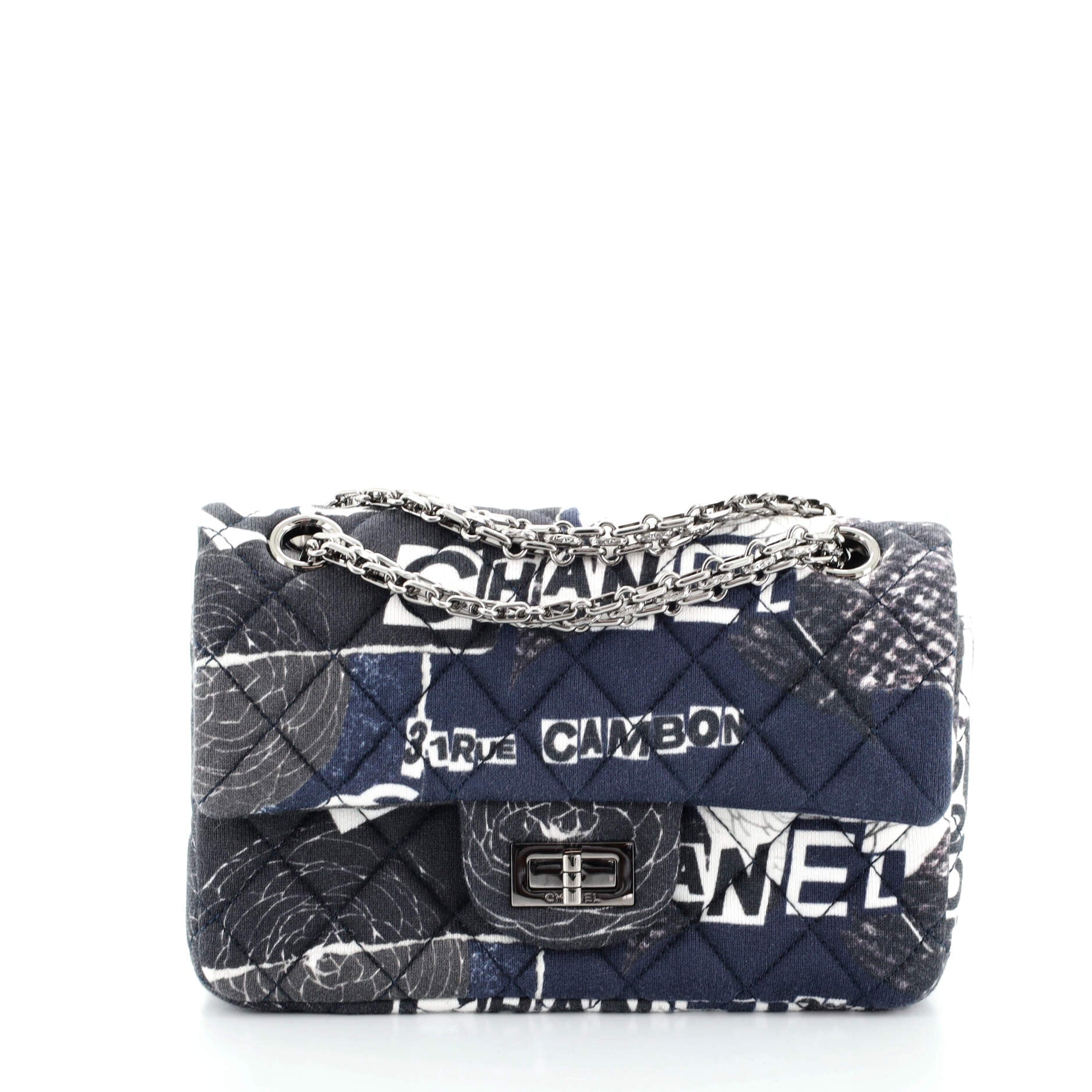 Reissue 2.55 Flap Bag Quilted Printed Jersey Mini