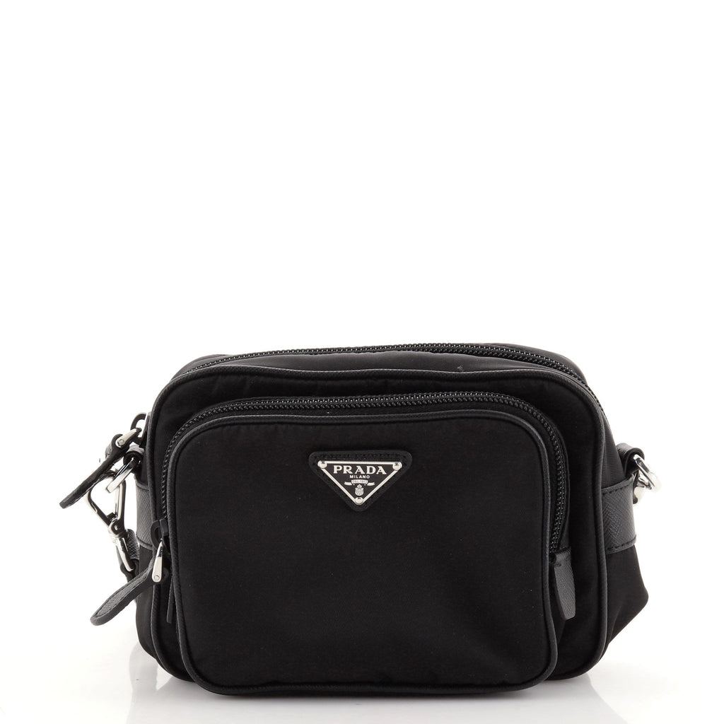 Re-Edition 2005 Camera Bag Tessuto with Saffiano Leather Mini