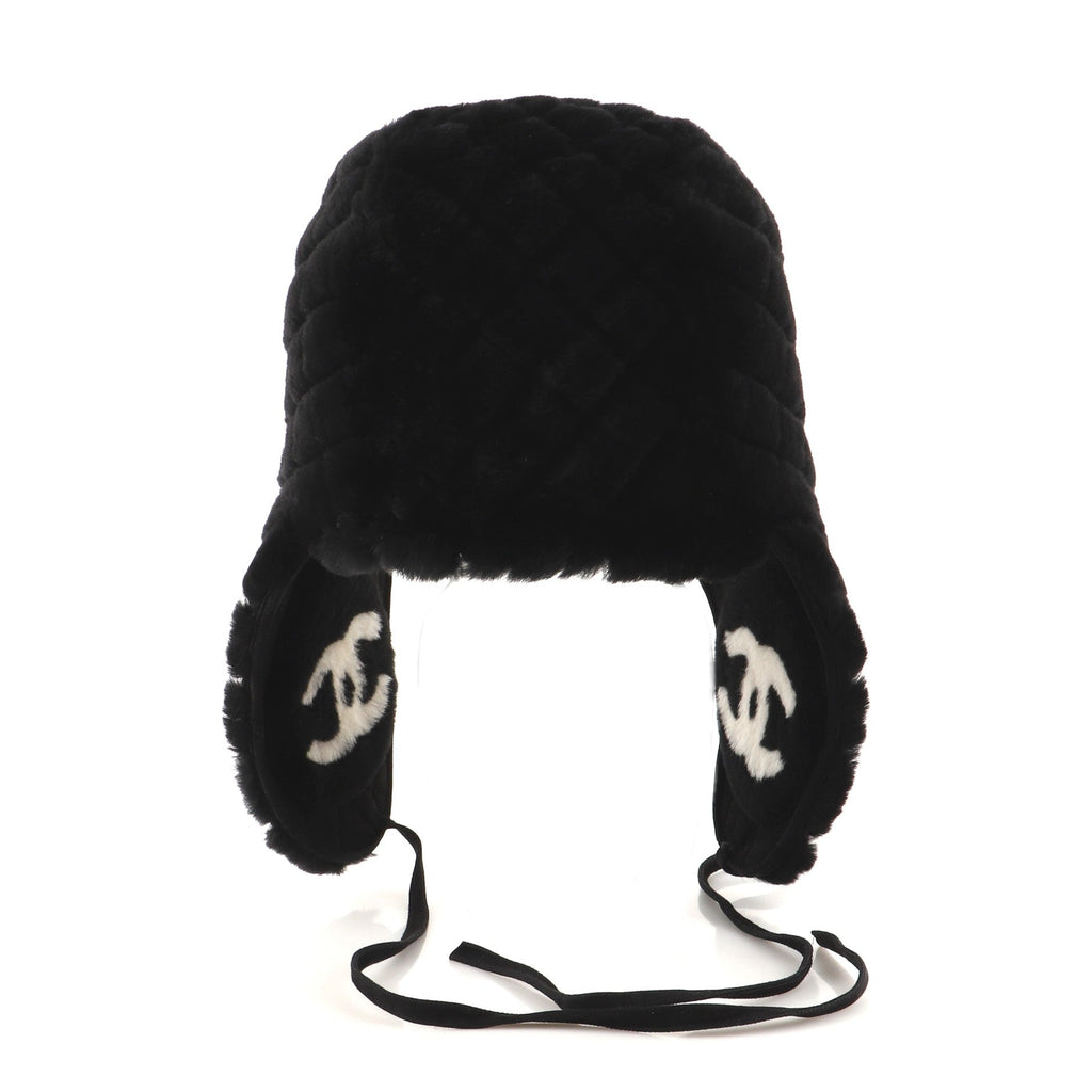 CC Aviator Hat Quilted Sheepskin and Shearling Medium