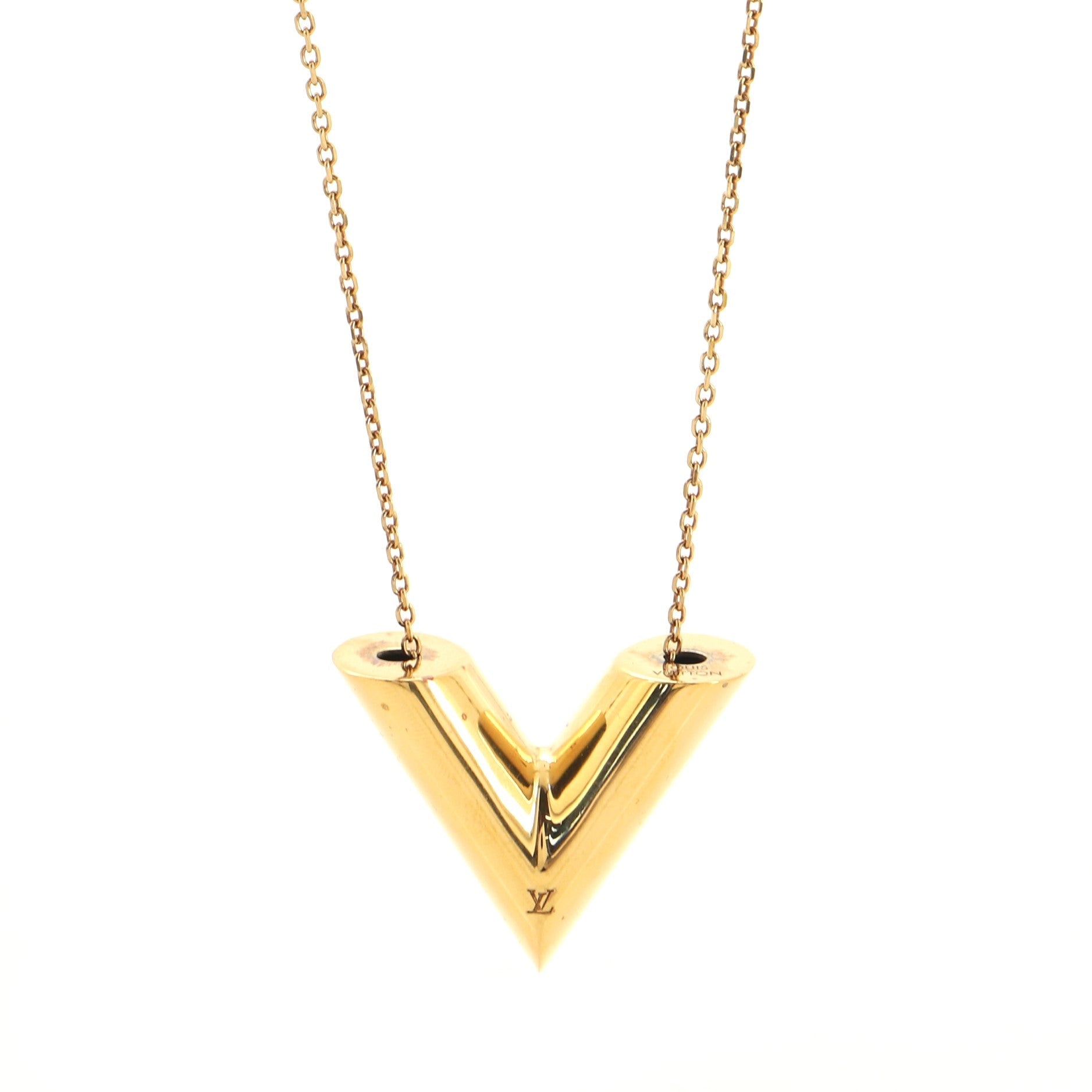 Essential V Necklace Metal