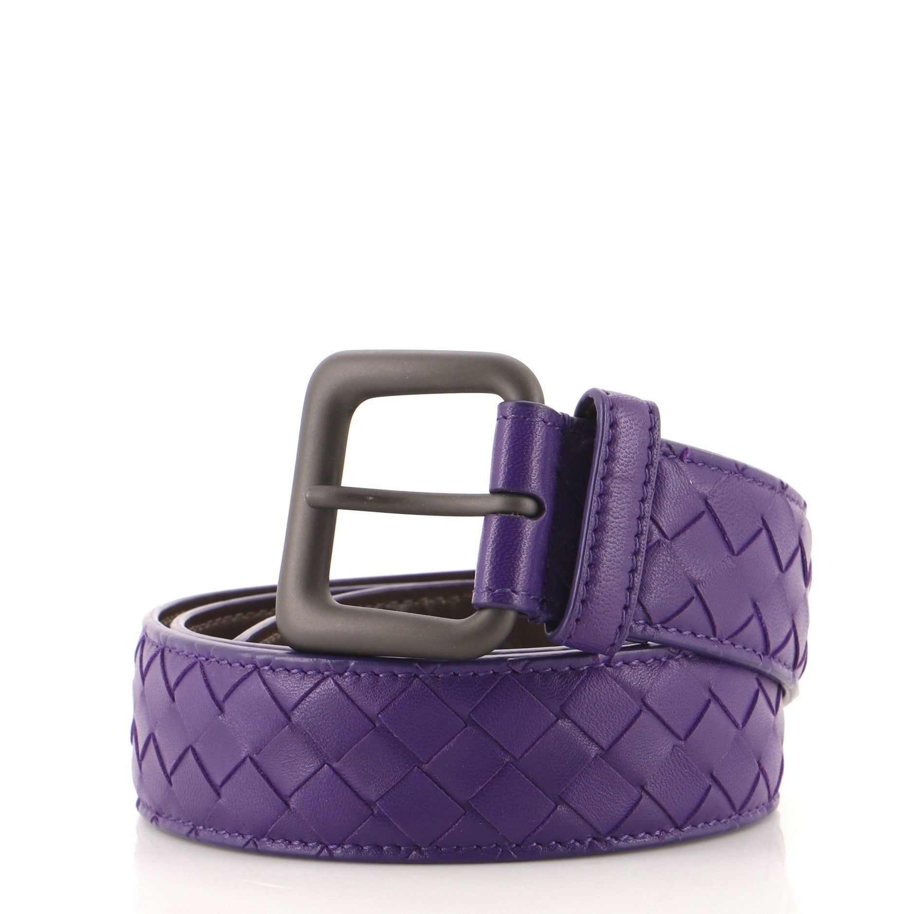 Buckle Belt Intrecciato Nappa Wide 80