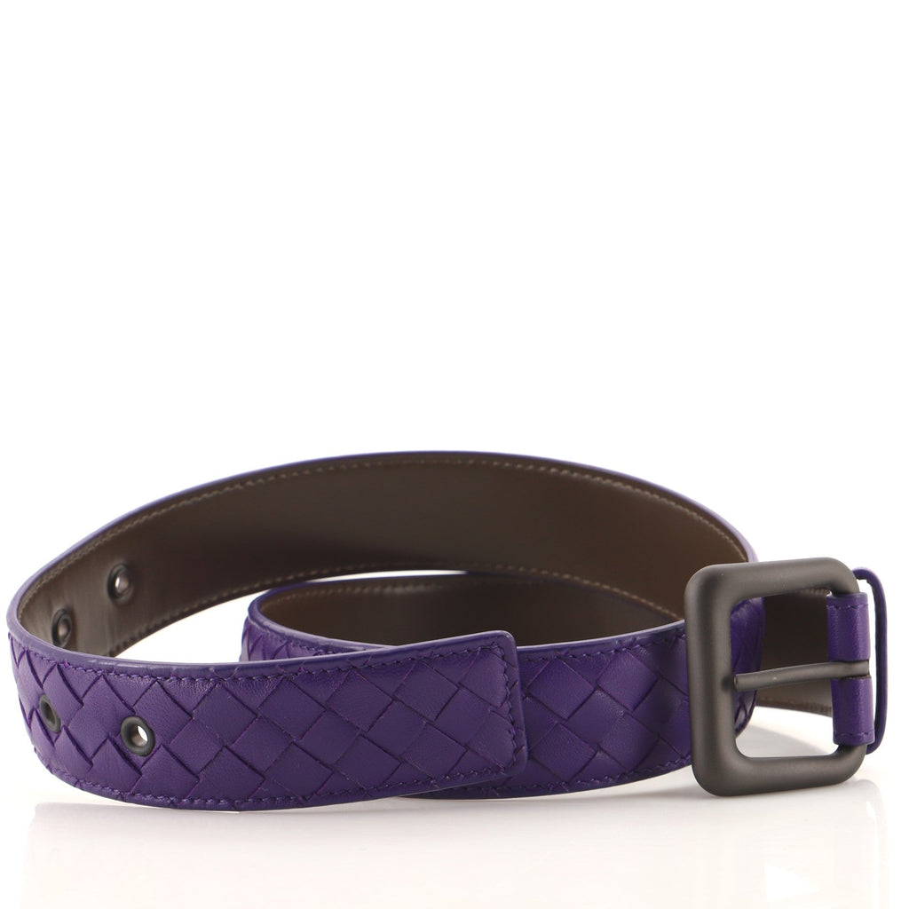 Buckle Belt Intrecciato Nappa Wide 80