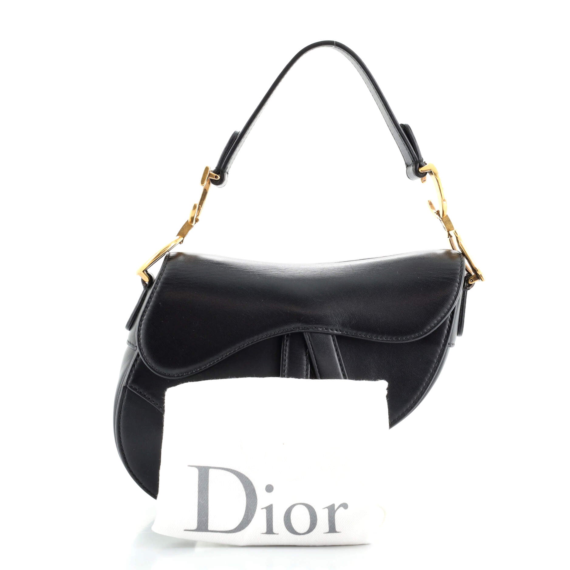 Saddle Handbag Leather Mini