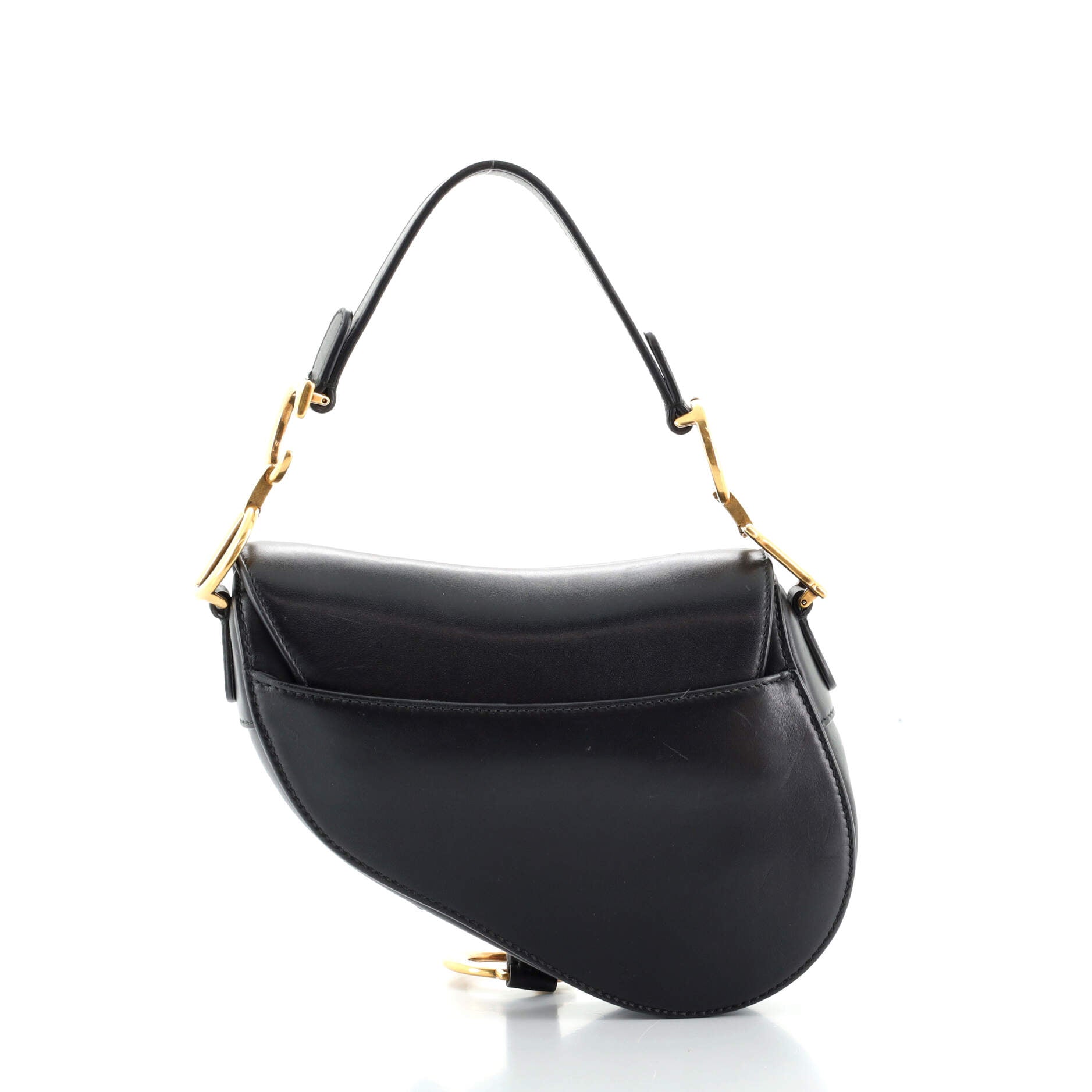 Saddle Handbag Leather Mini