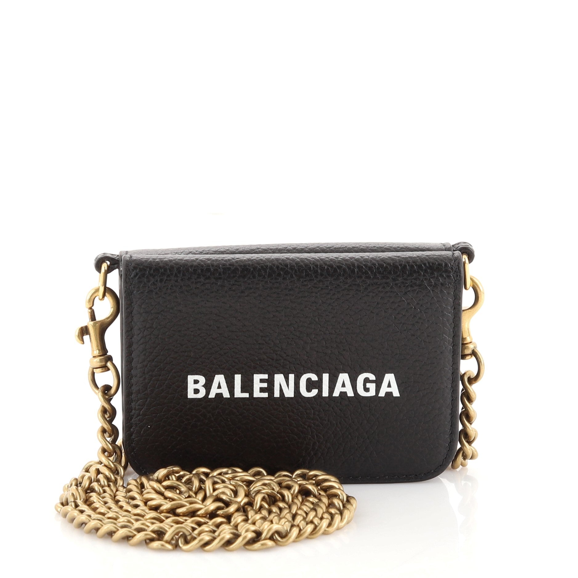 Cash Wallet on Chain Leather Mini