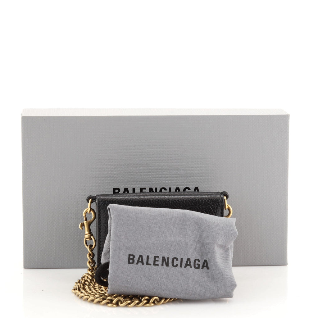 Cash Wallet on Chain Leather Mini