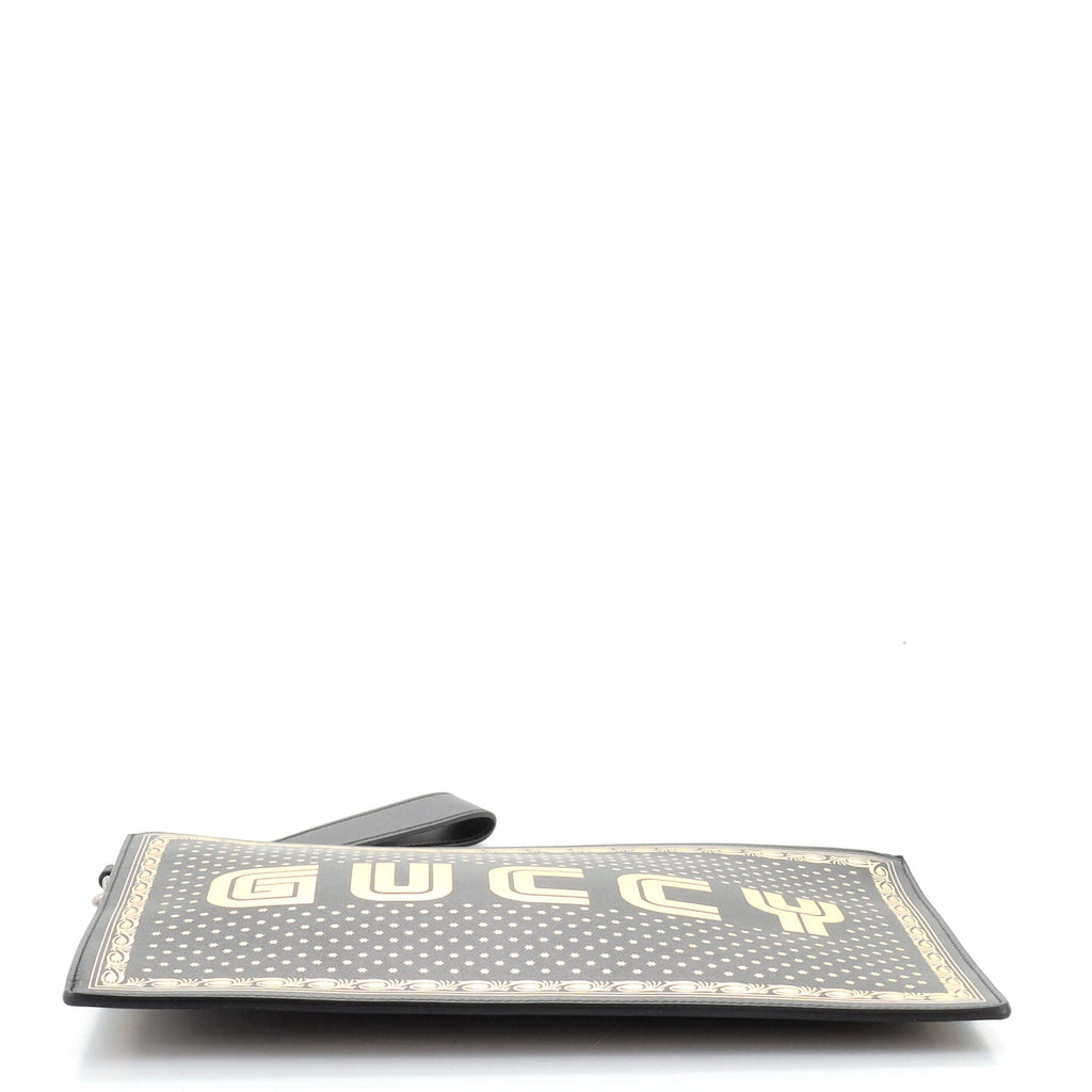Wristlet Clutch Limited Edition Printed Leather