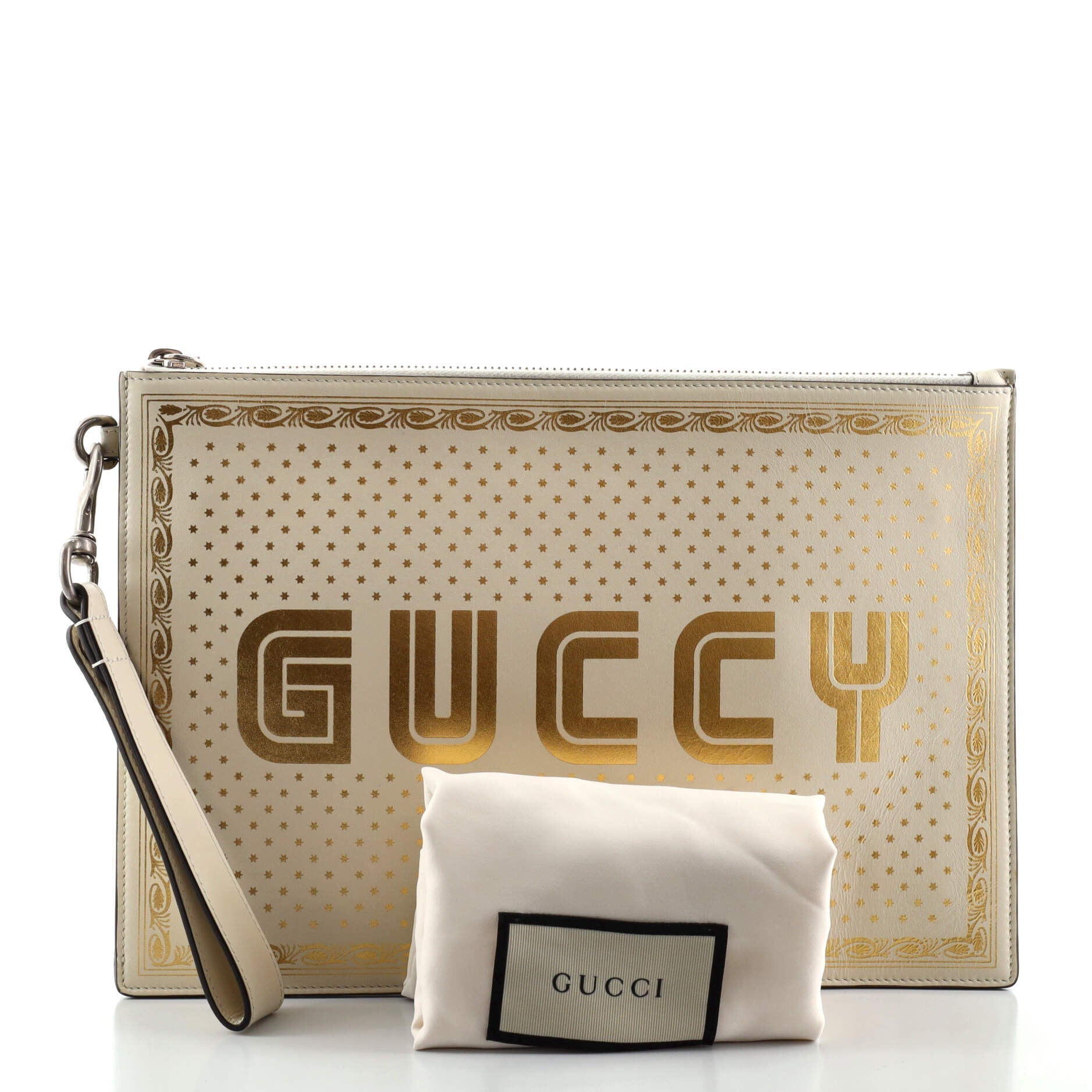 Wristlet Clutch Limited Edition Printed Leather