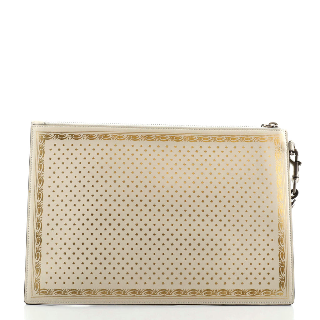 Wristlet Clutch Limited Edition Printed Leather