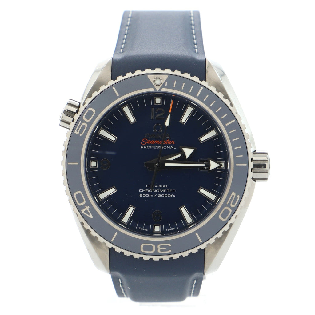 Seamaster Professional Planet Ocean 600M Co-Axial Chronometer Automatic Watch Titanium and Rubber 45