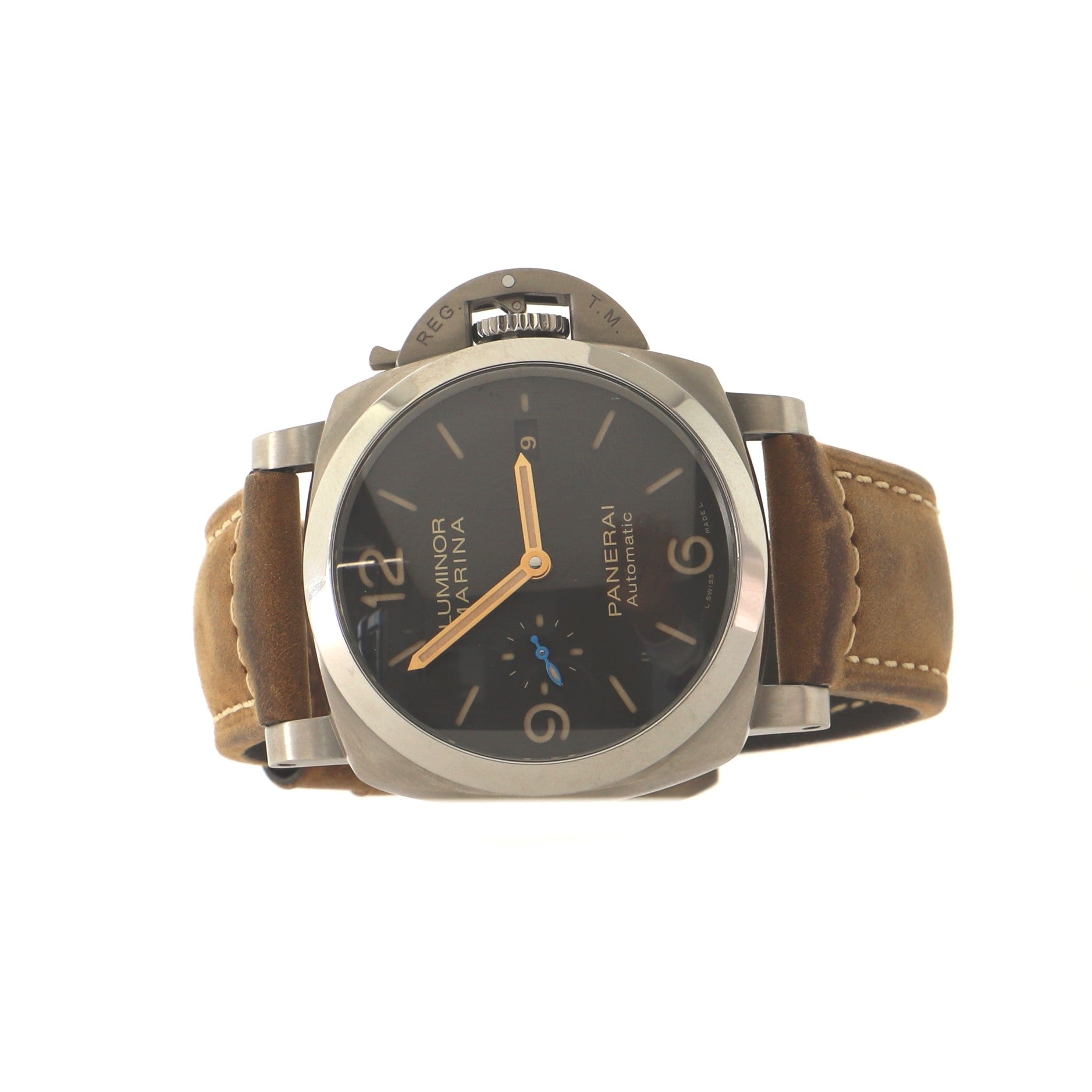 Luminor Marina 1950 3 Days Automatic Watch Titanium and Leather 44