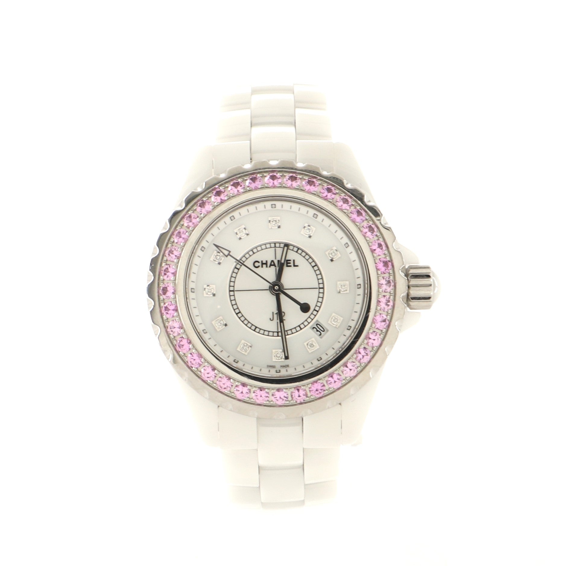 J12 Quartz Watch Ceramic and Stainless Steel with Sapphire Bezel and Diamond Markers 29