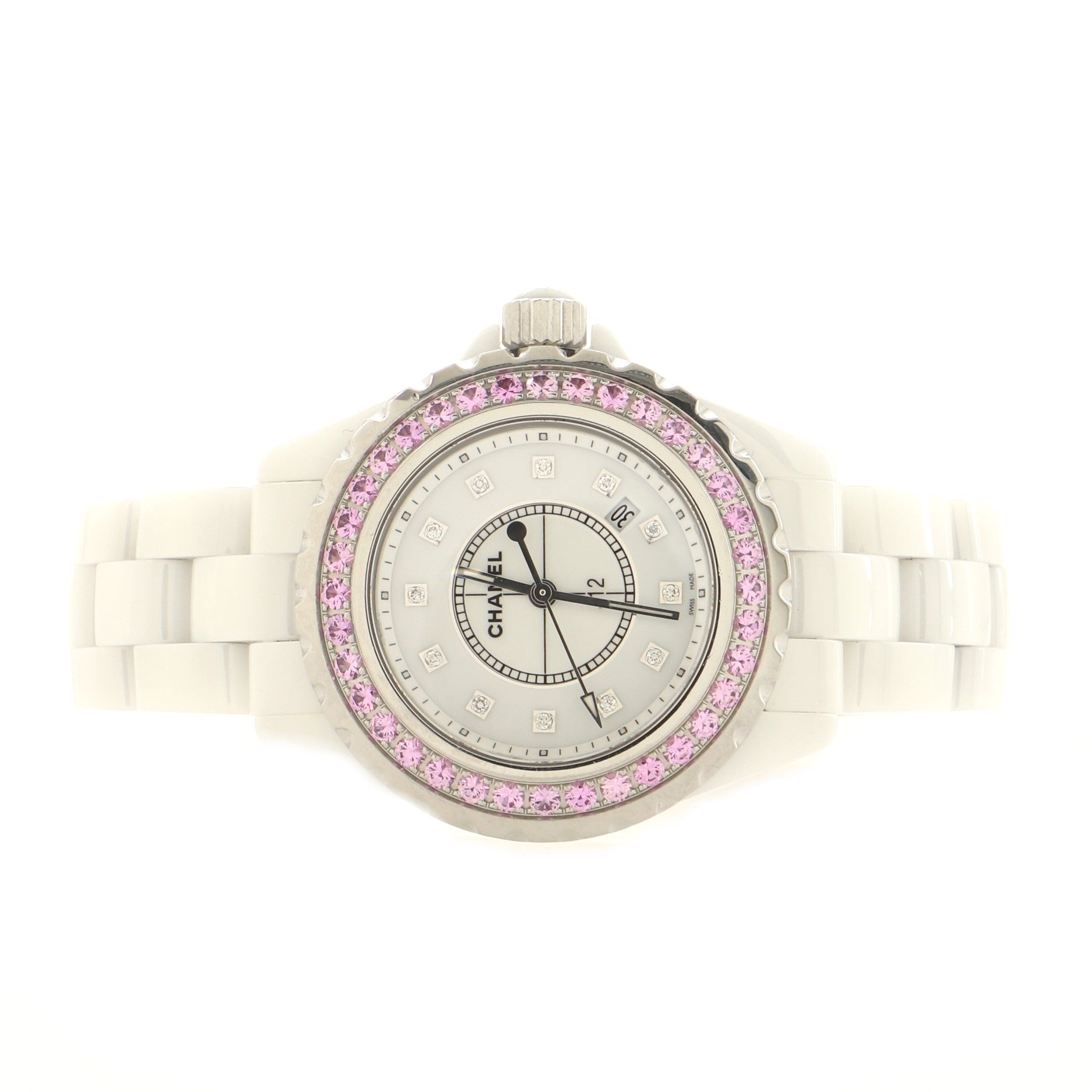 J12 Quartz Watch Ceramic and Stainless Steel with Sapphire Bezel and Diamond Markers 29
