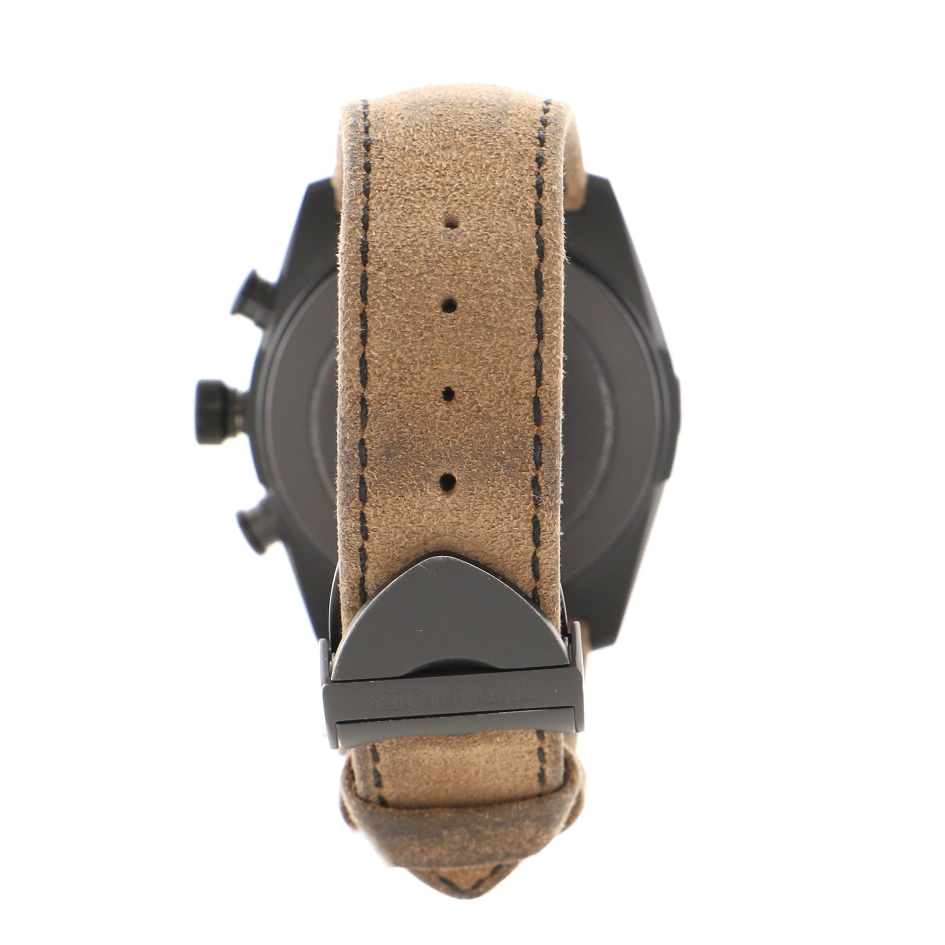 Fastrider Black Shield Chronograph Automatic Watch Ceramic and Suede 42