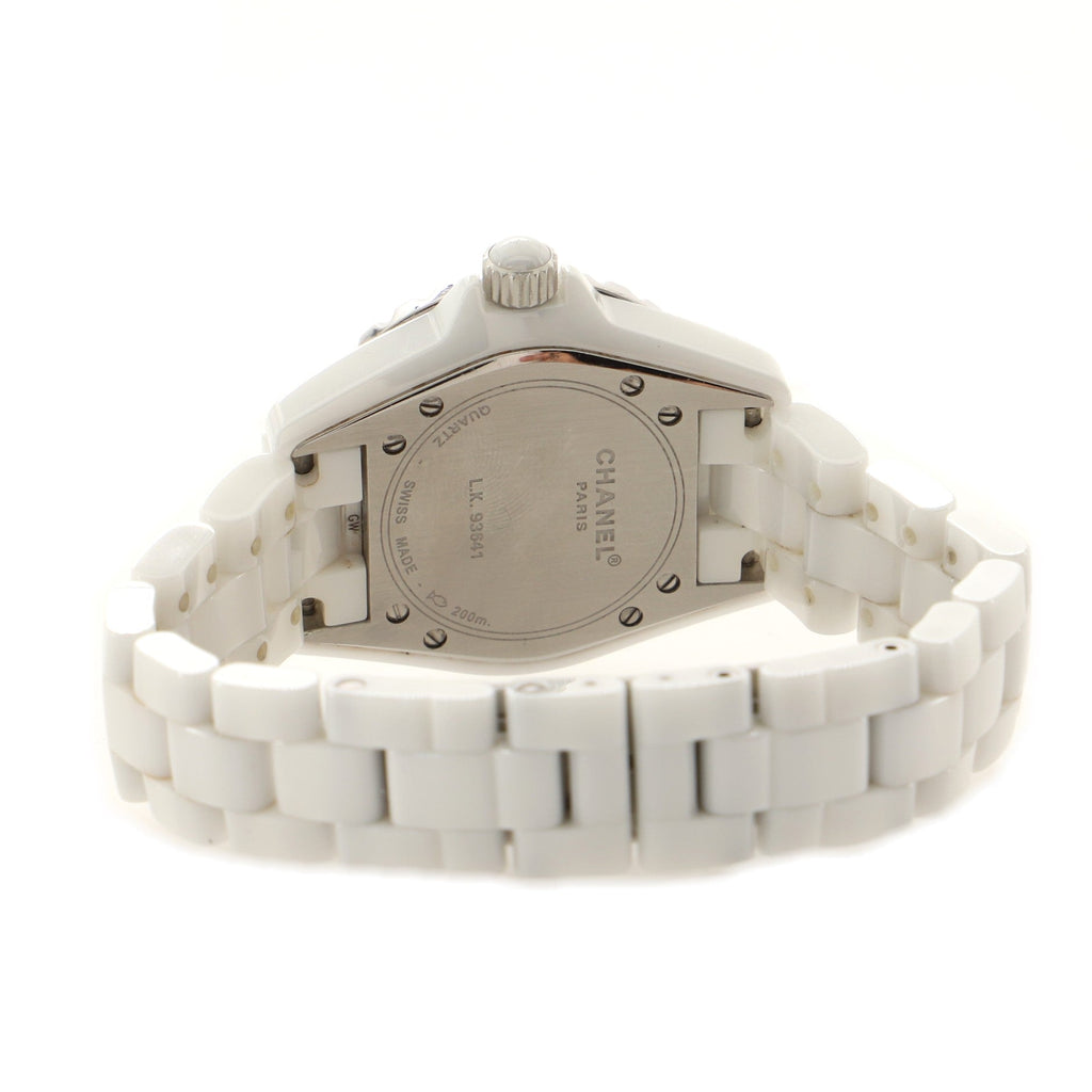 J12 Quartz Watch Ceramic and Stainless Steel with Diamond Bezel 33