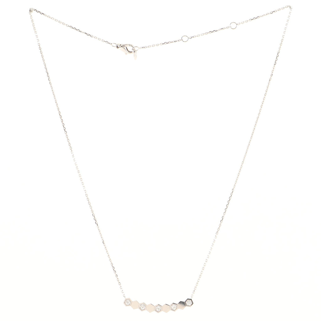 Bee My Love Pendant Necklace 18K White Gold with Diamonds