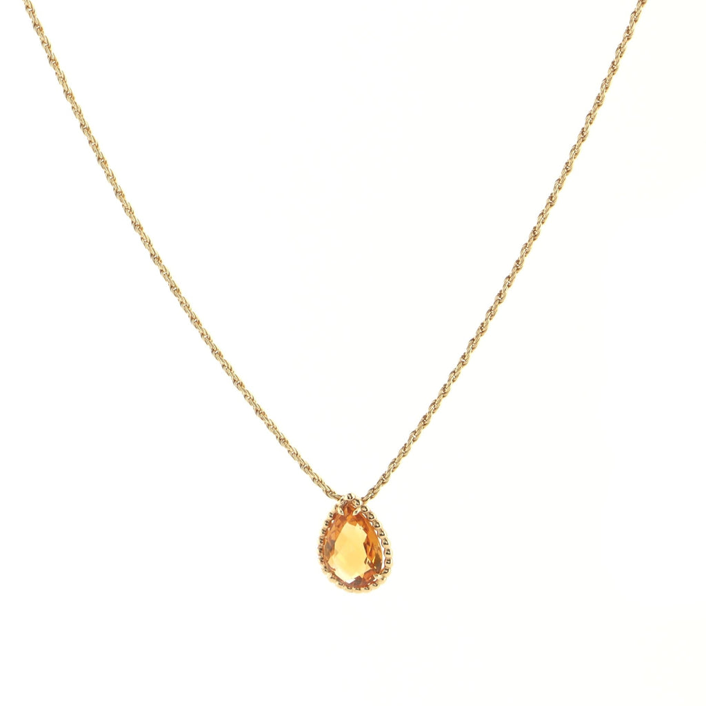 Serpent Boheme Pendant Necklace 18K Yellow Gold and Citrine Small