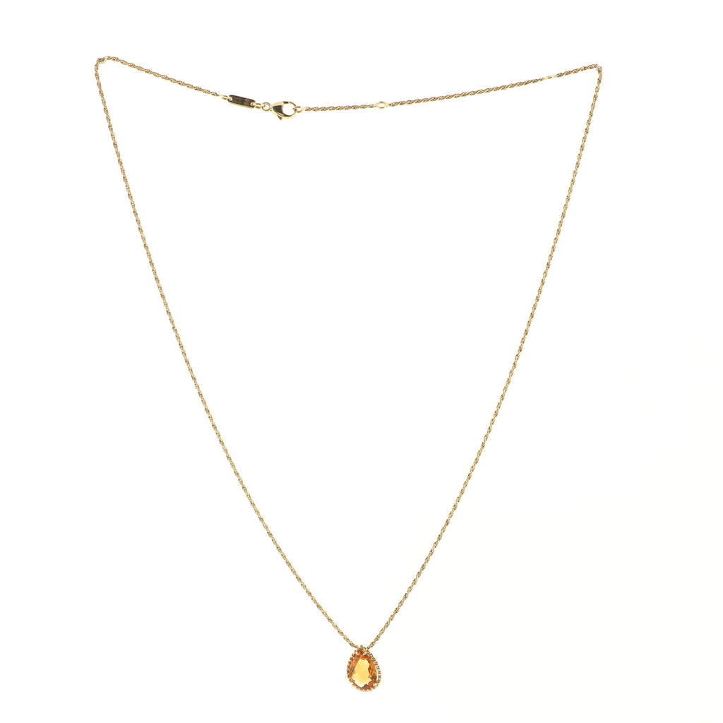 Serpent Boheme Pendant Necklace 18K Yellow Gold and Citrine Small