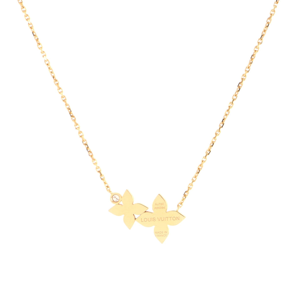 Star Blossom Pendant Necklace 18K Rose Gold and Diamonds