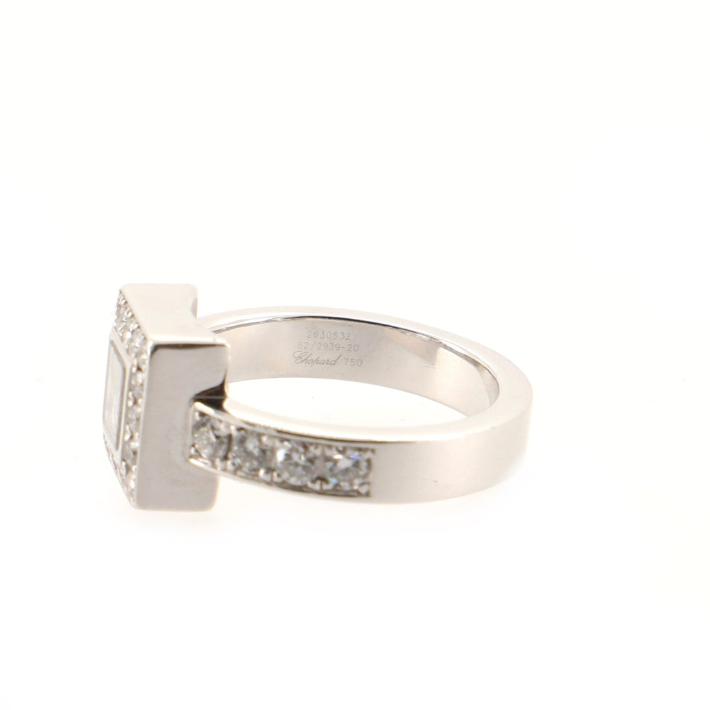 Happy Diamonds Icons Square Ring 18K White Gold and Diamonds