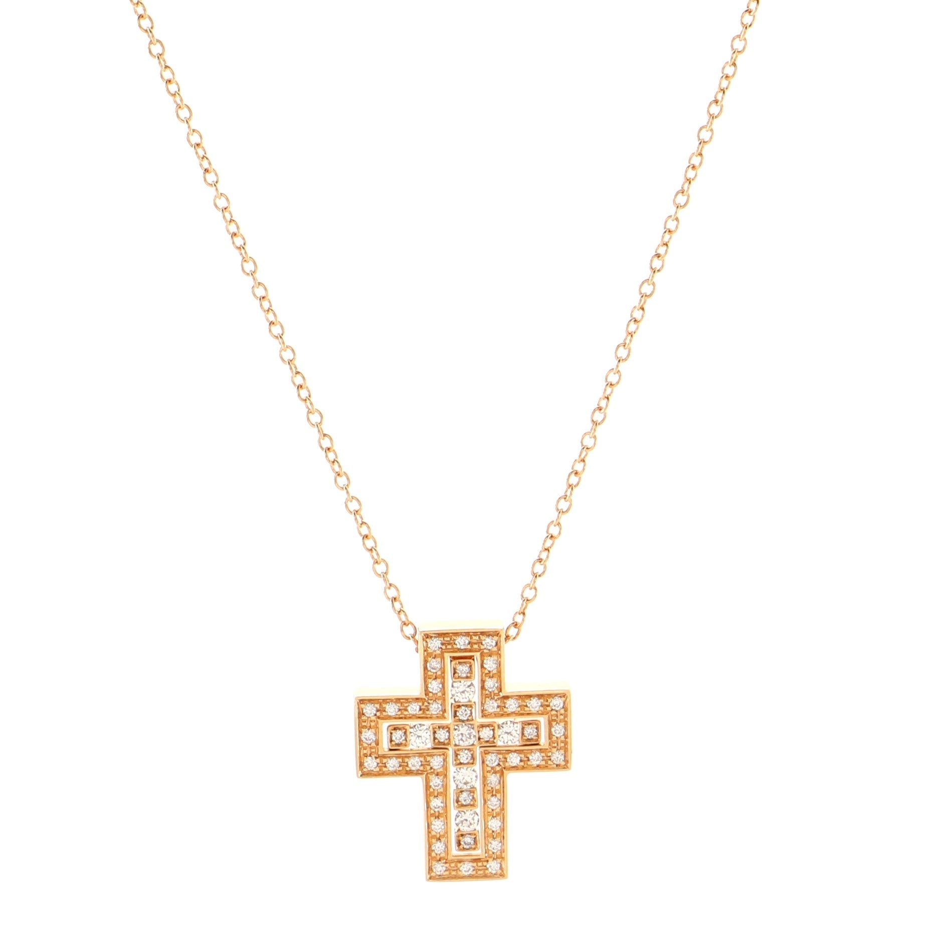 Belle Epoque Pendant Necklace 18K Rose Gold and Diamonds