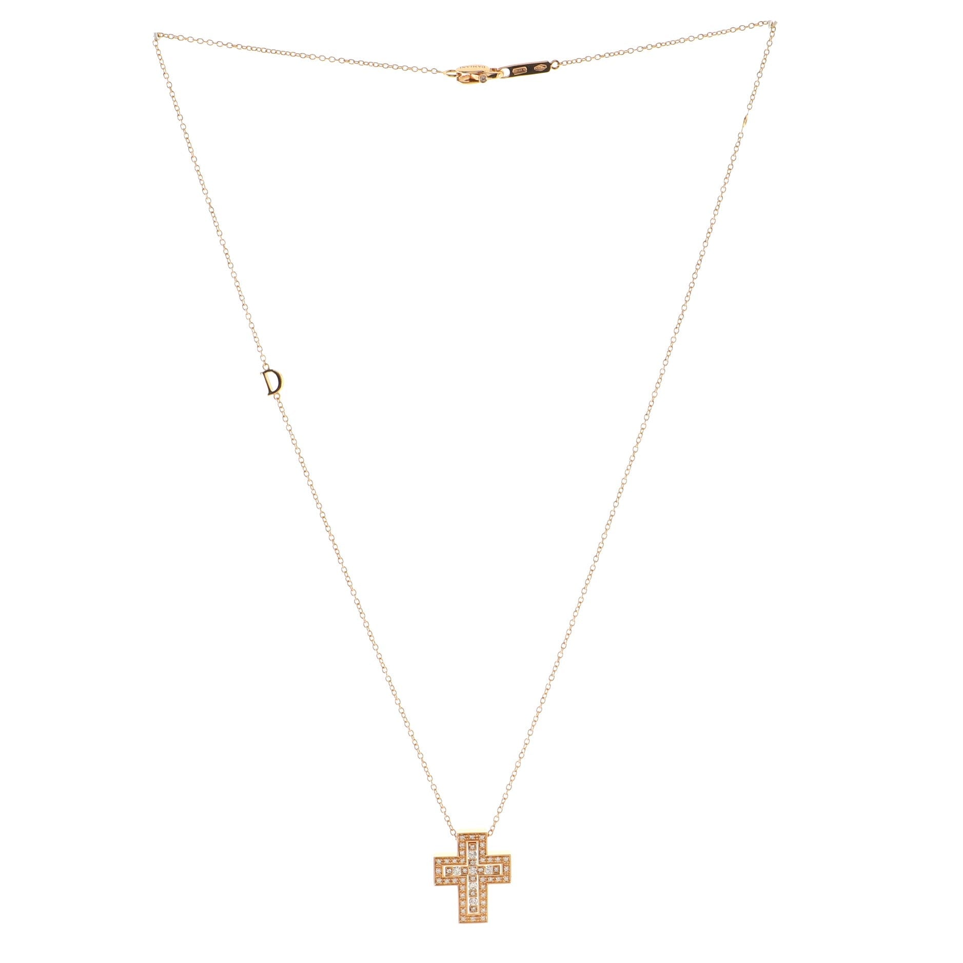 Belle Epoque Pendant Necklace 18K Rose Gold and Diamonds