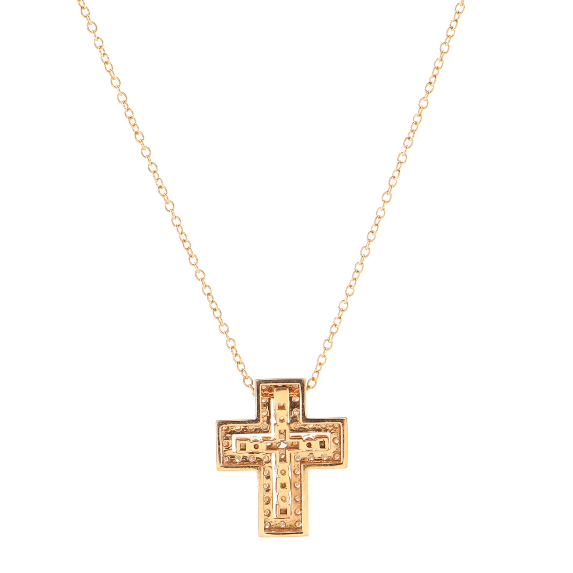 Belle Epoque Pendant Necklace 18K Rose Gold and Diamonds