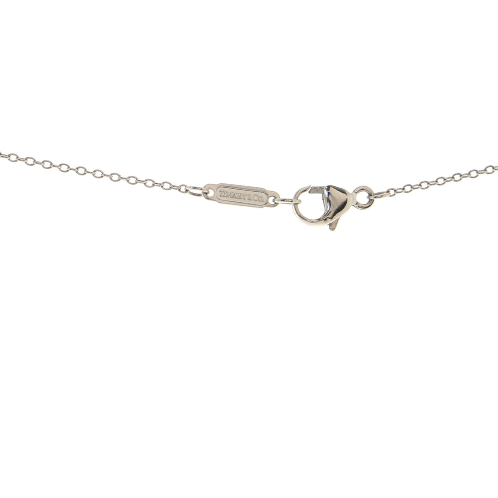 Heart Pendant Necklace Platinum and Pave Diamonds
