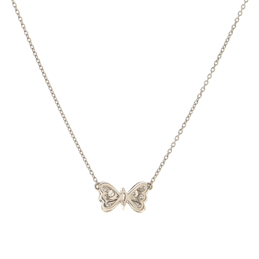 Butterfly Pendant Necklace Platinum and Diamonds