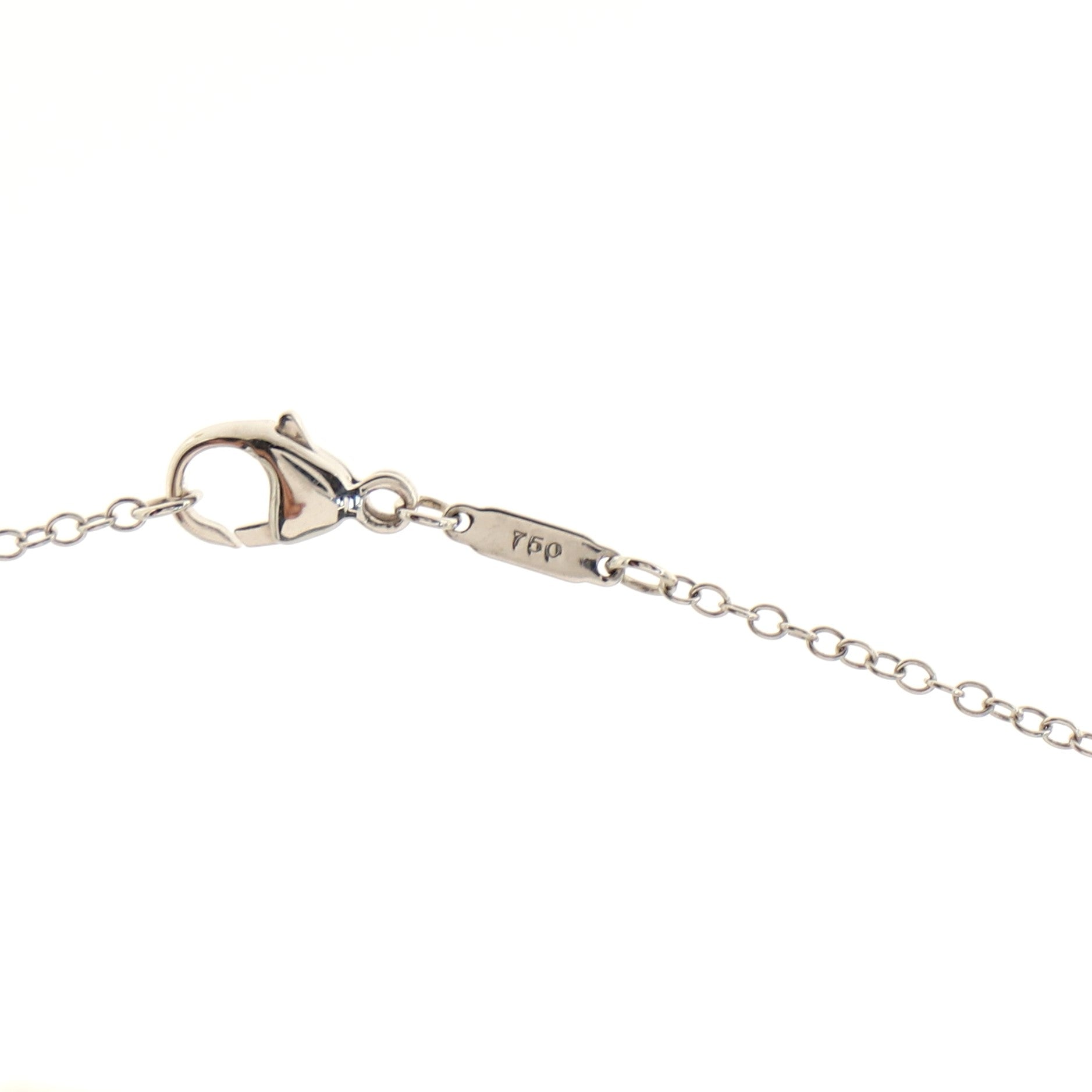 Coral Pendant Necklace 18K White Gold with Diamonds