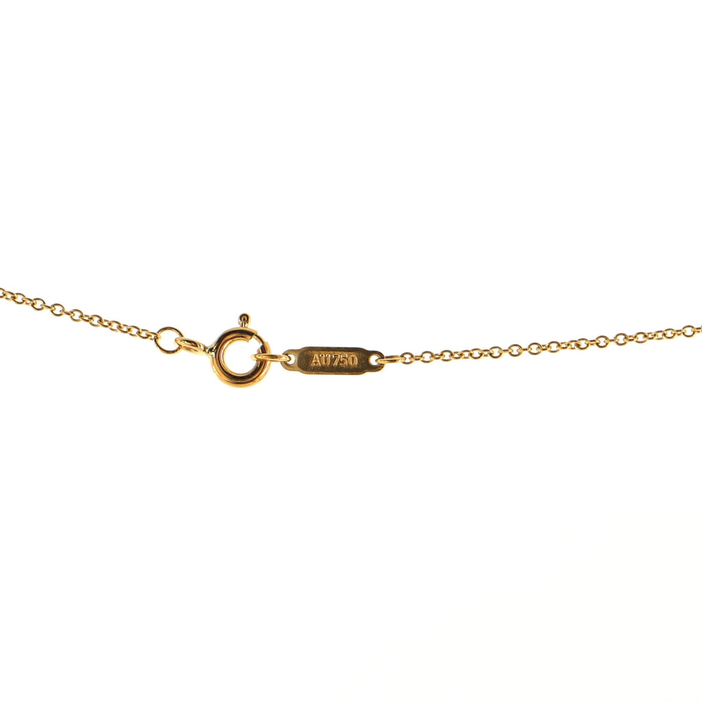 Heart Lock Pendant Necklace 18K Yellow Gold
