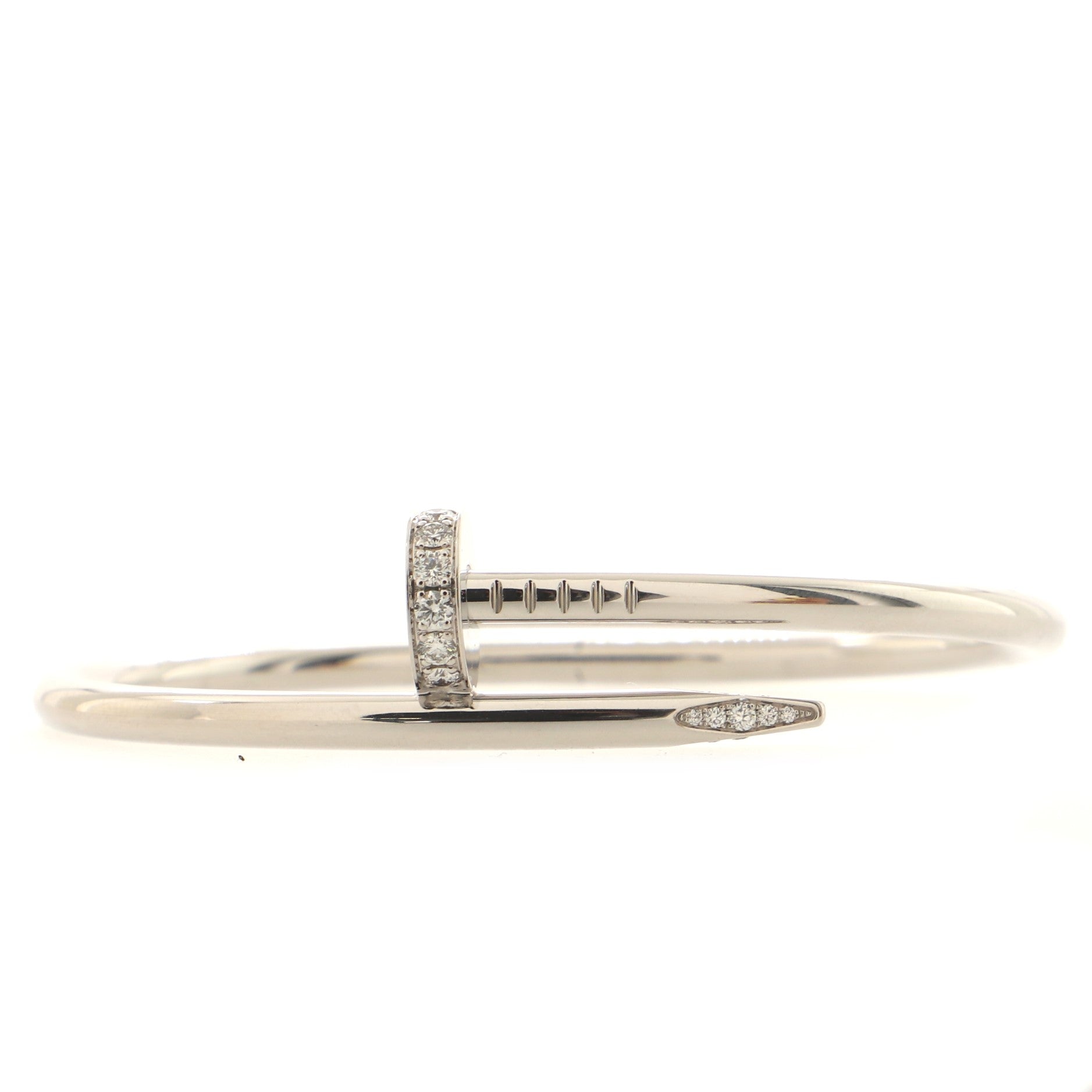Juste un Clou Bracelet 18K White Gold with Diamonds Classic