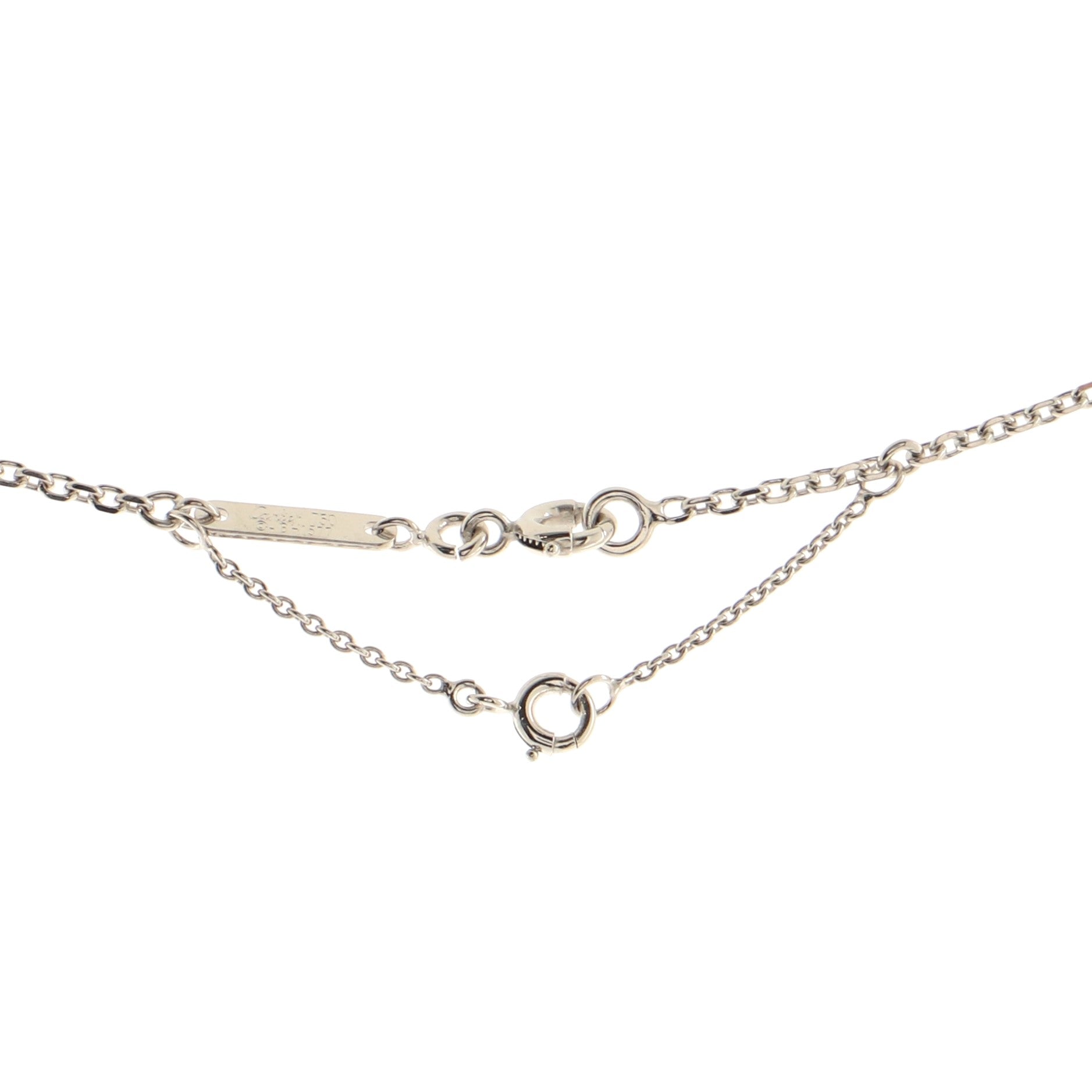 C Heart de Cartier Pendant Necklace 18K White Gold with Diamond