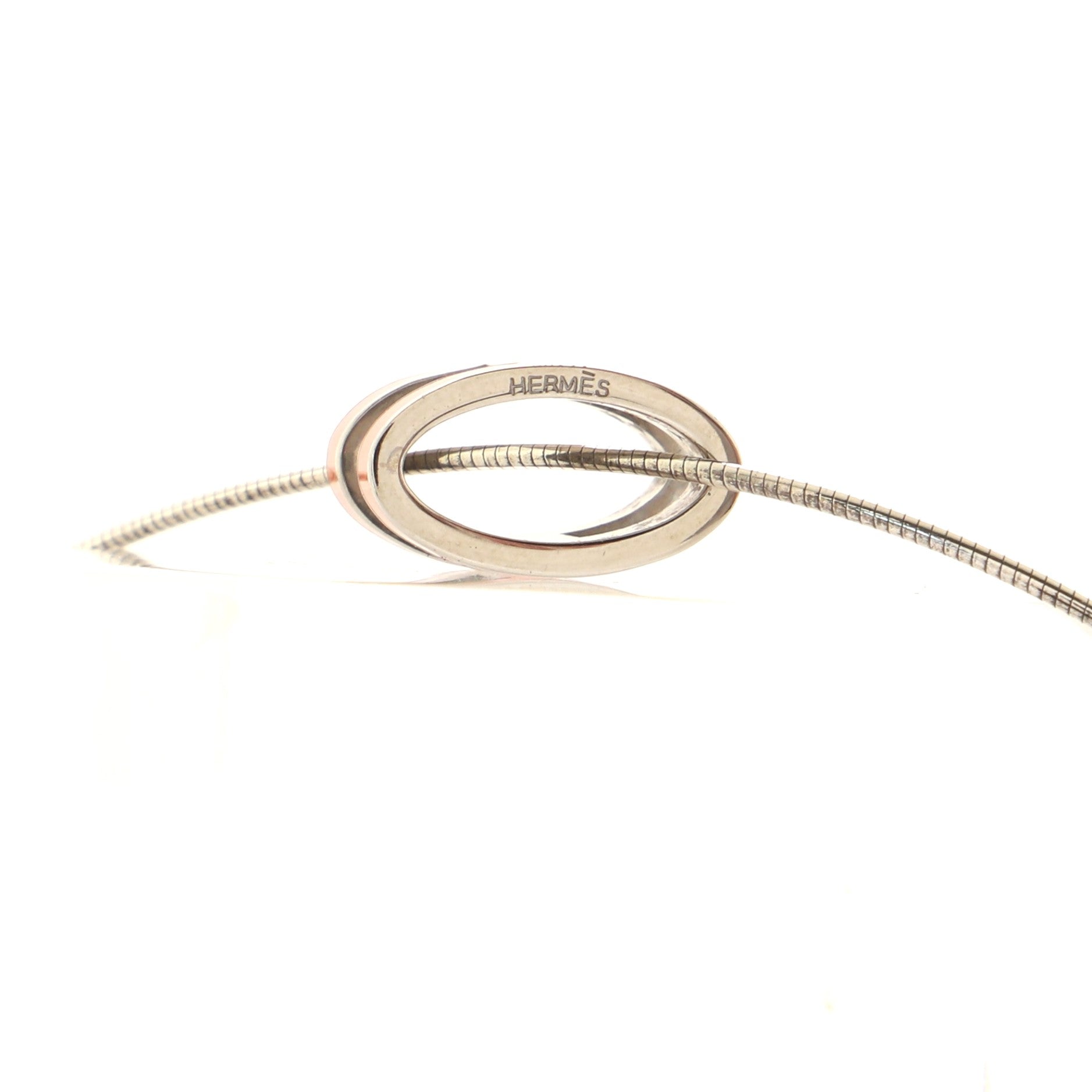 Pop H Pendant Cord Necklace Metal and Enamel
