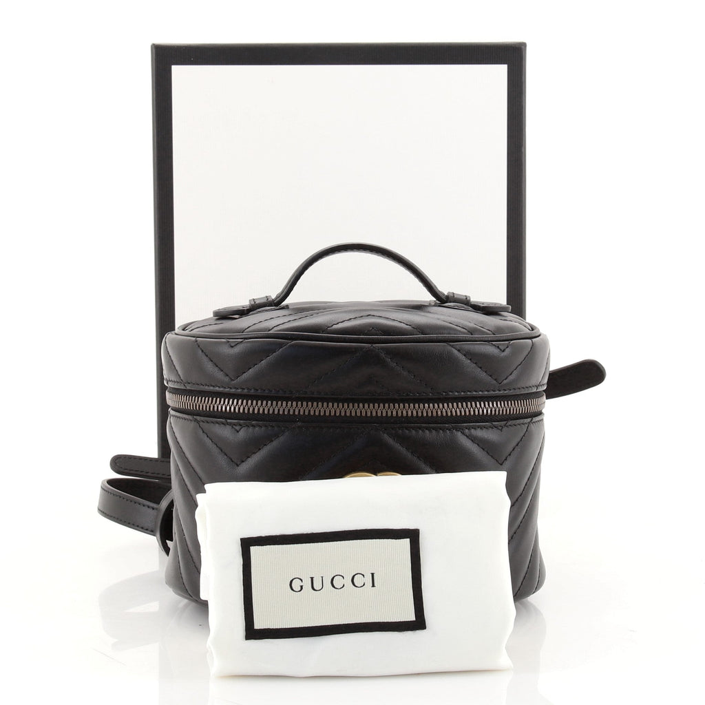 GG Marmont Vanity Backpack Matelasse Leather Mini