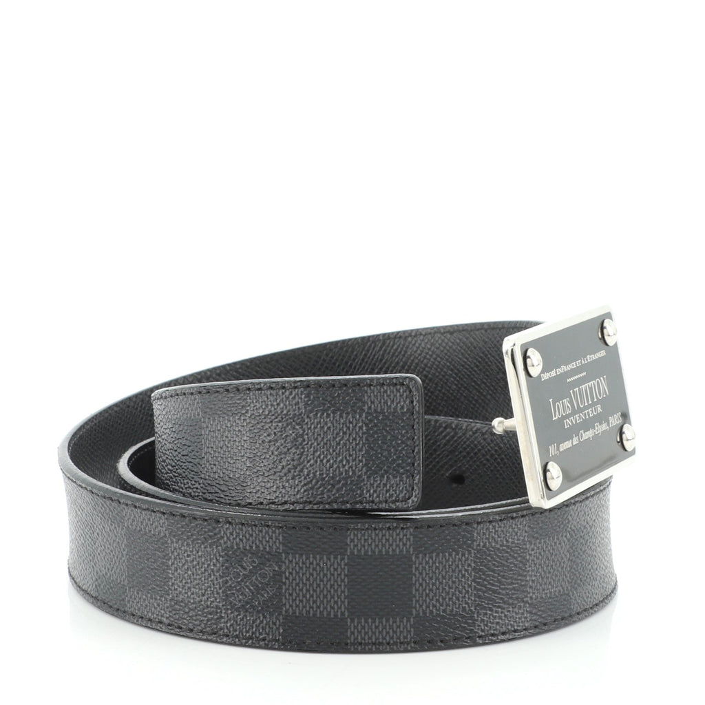 Inventeur Belt Damier Graphite Medium 110