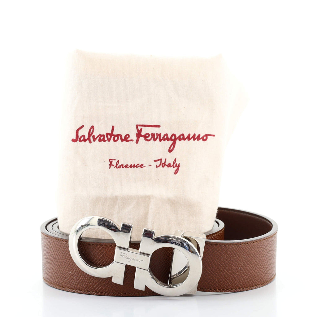 Gancini Reversible Belt Leather Wide 95