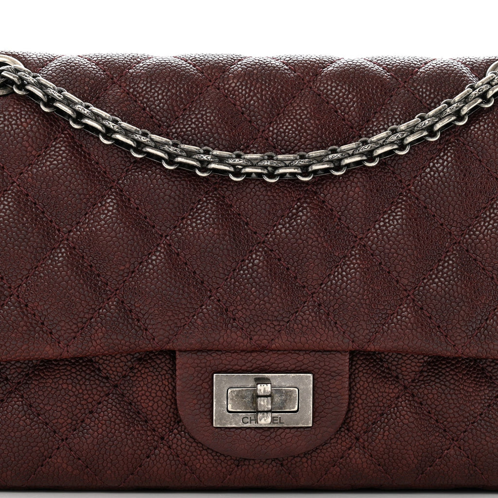 Caviar Quilted 2.55 Reissue 225 Flap Burgundy