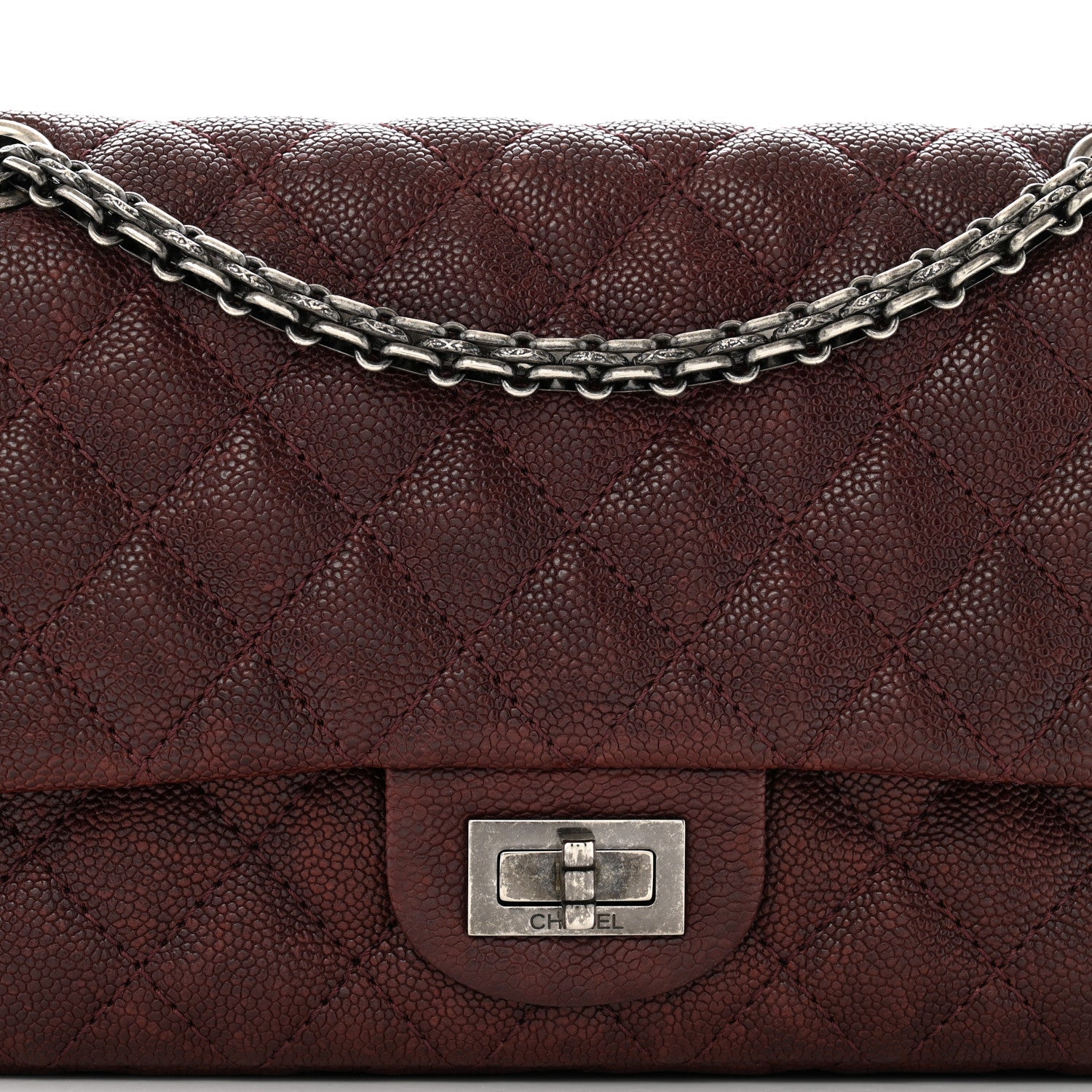 Caviar Quilted 2.55 Reissue 225 Flap Burgundy