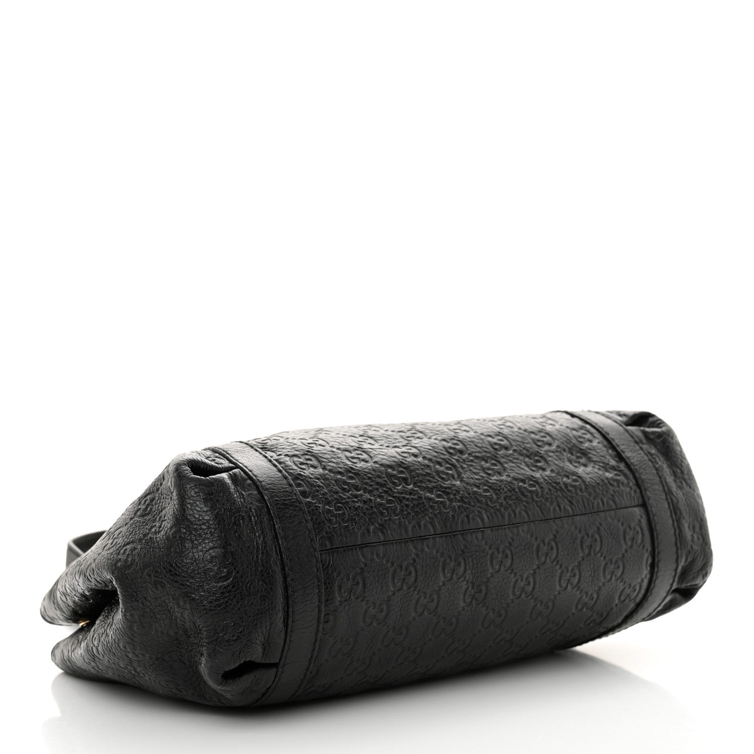 Guccissima Medium New Ladies Web Tote  Black