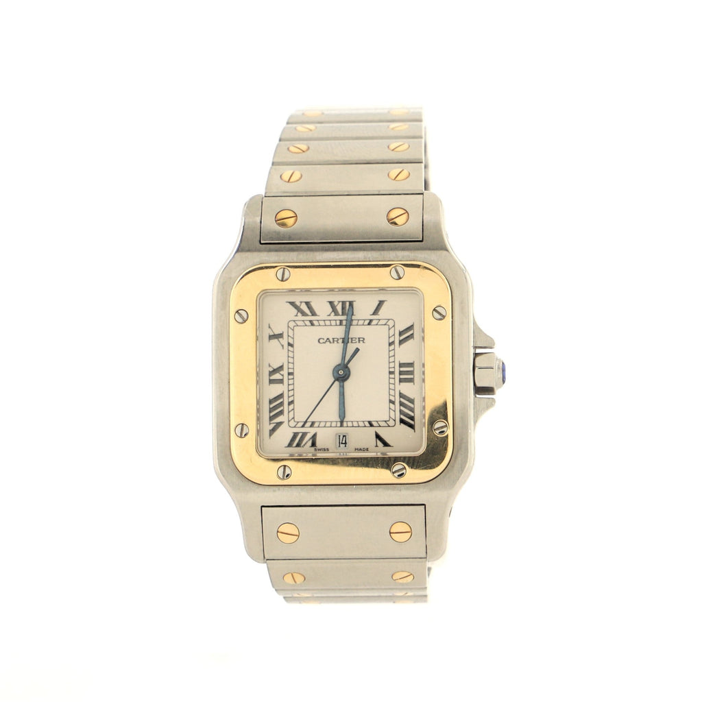 Santos de Cartier Galbee Quartz Watch Stainless Steel and Yellow Gold 29