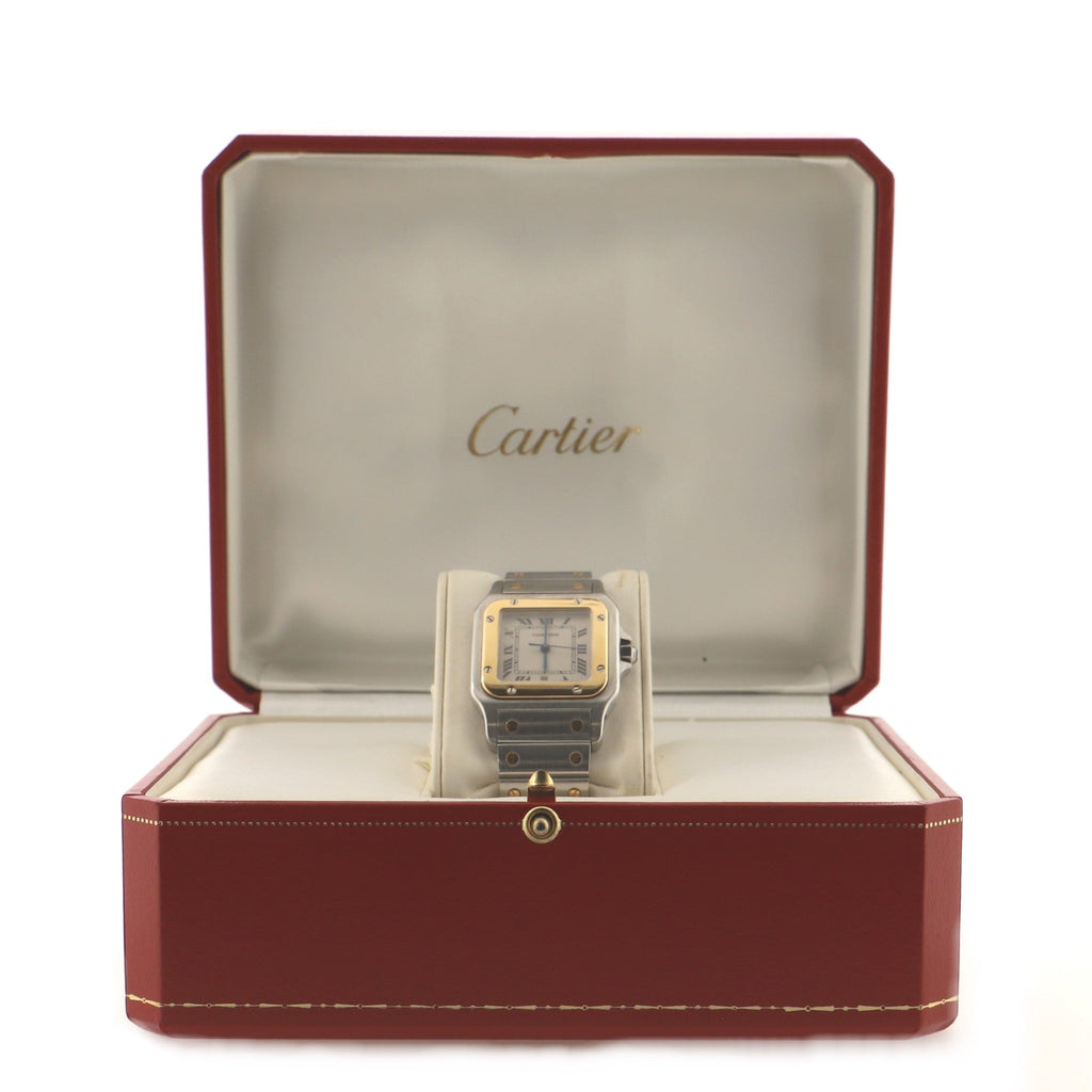 Santos de Cartier Galbee Quartz Watch Stainless Steel and Yellow Gold 29