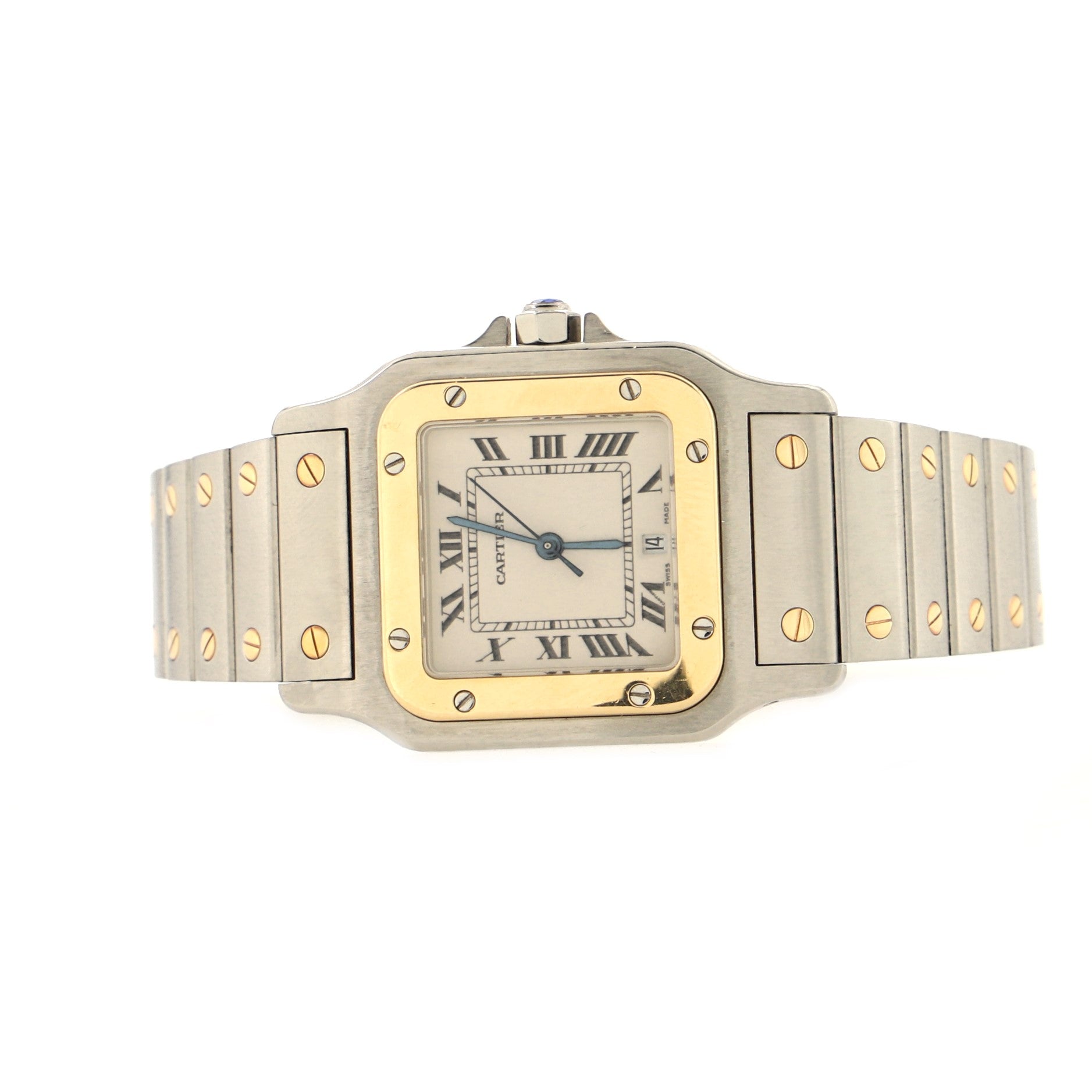 Santos de Cartier Galbee Quartz Watch Stainless Steel and Yellow Gold 29