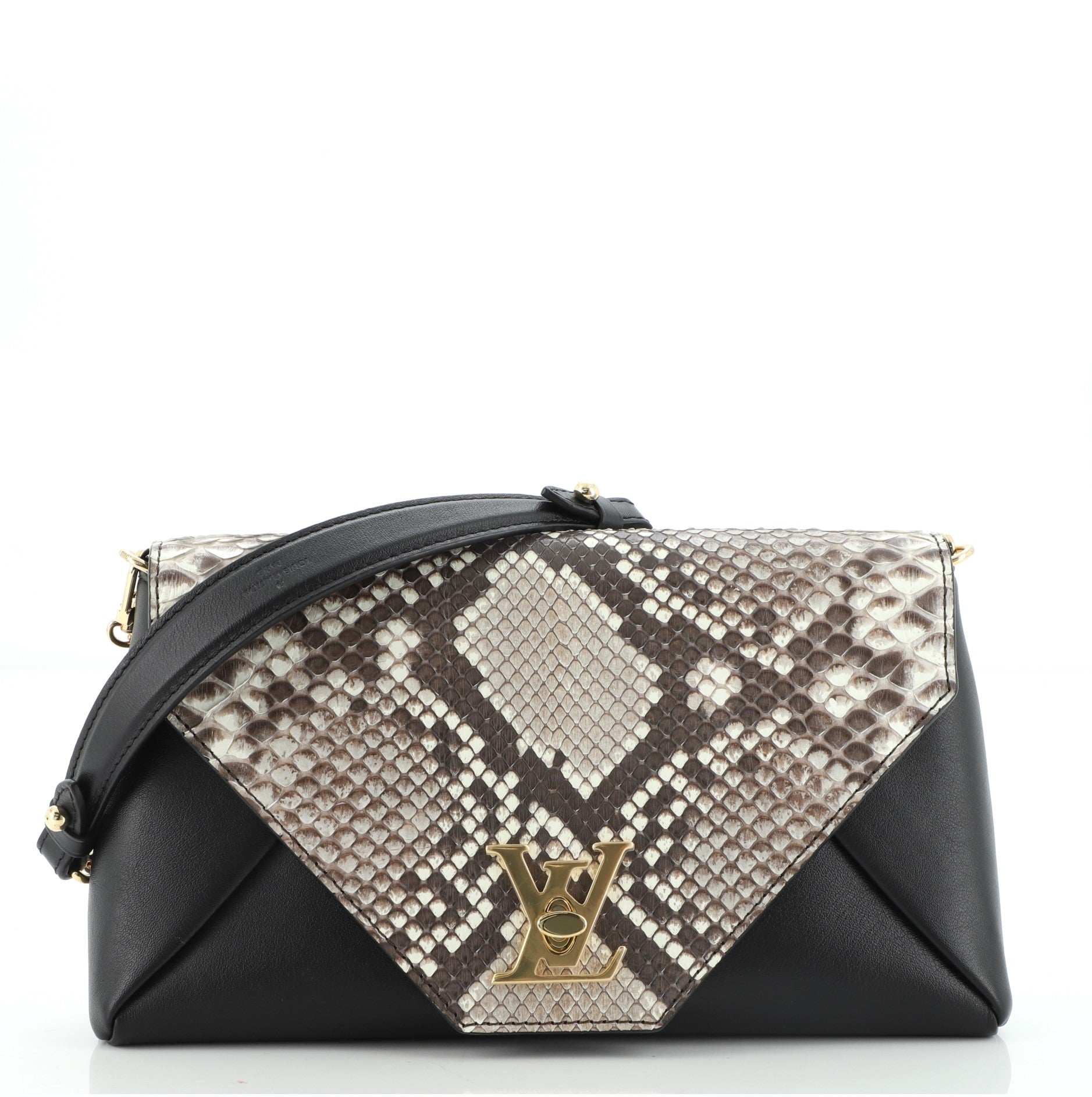 Love Note Chain Clutch Leather and Python