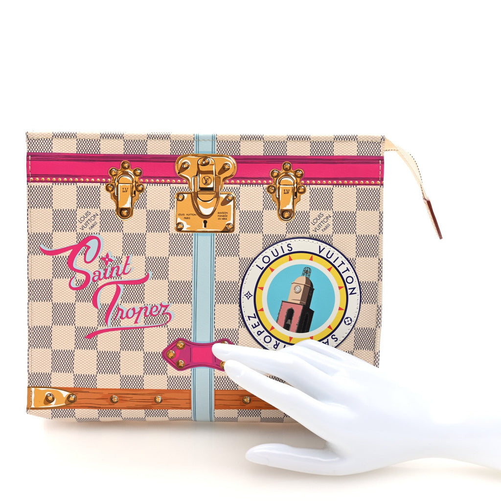 Damier Azur Summer Trunks Saint Tropez Toiletry Pouch 26