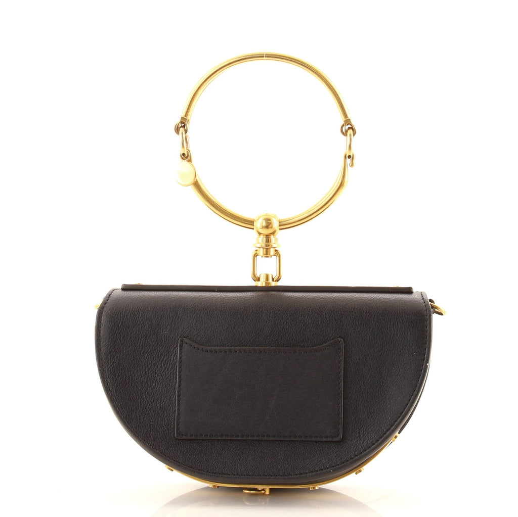 Nile Crossbody Bag Studded Suede and Leather Mini