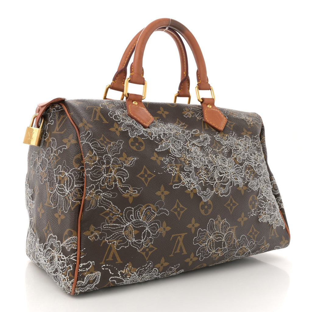 Monogram Dentelle Speedy 30 Silver