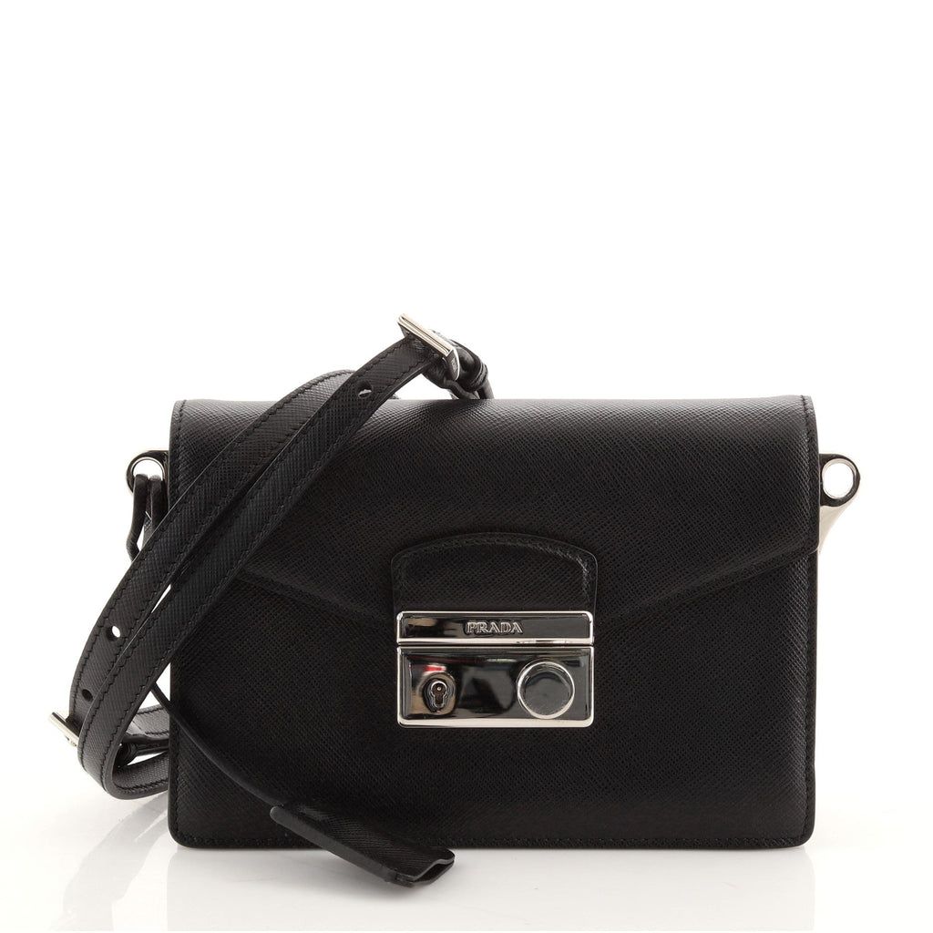 Convertible Sound Bag Saffiano Leather Mini