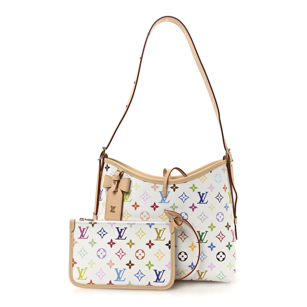 LV x TM Monogram Multicolor CarryAll PM White