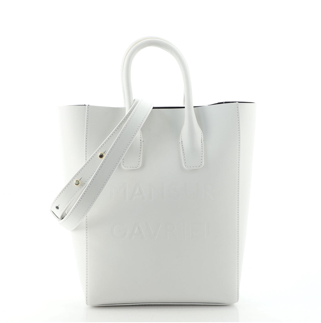 Logo North South Tote Leather Mini